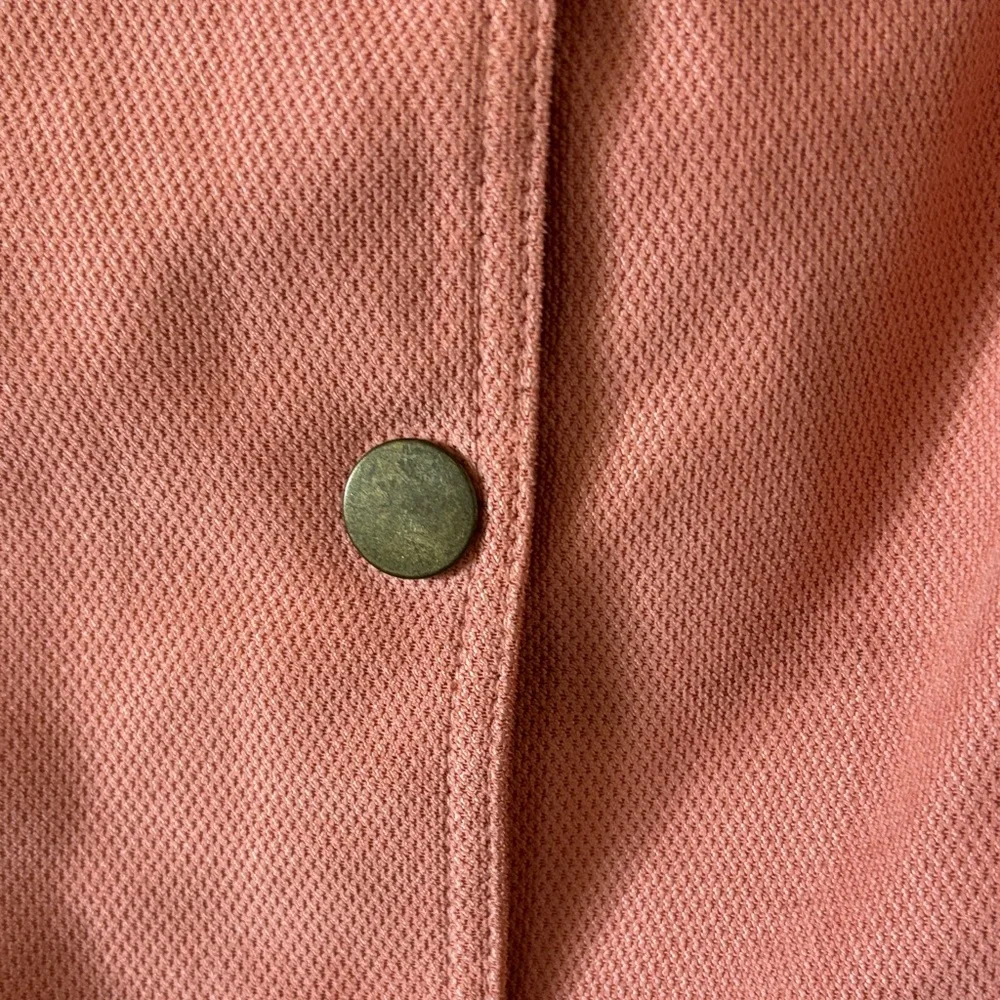 Vintage Requirements ~ Coral Pink Jean Jacket with Button Front Women’s Size Med - Picture 4 of 8